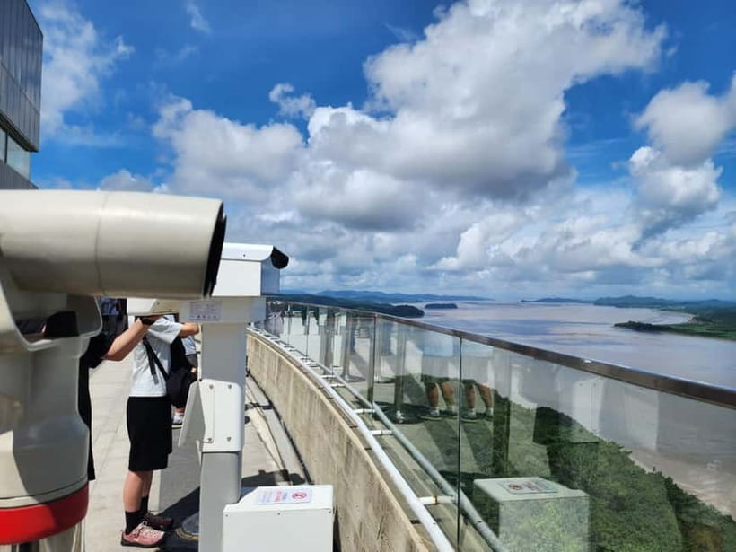 Closest Observatory to DMZ: North Korea View(Starbucks Tour) - Jogang Observatory and the view into North Korea