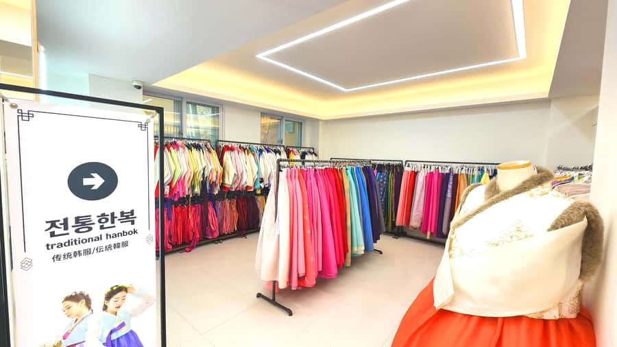 Gyeongbokgung Hanbok Experience at hanboknam - Fitting, inner skirt, and hairstyling