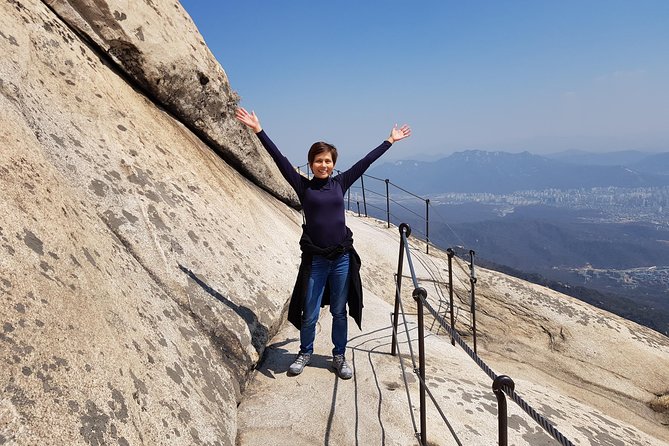 Hike at Mt. Bukhansan National Park with professional Guide(including Lunch) - Choosing between the easier route and the summit