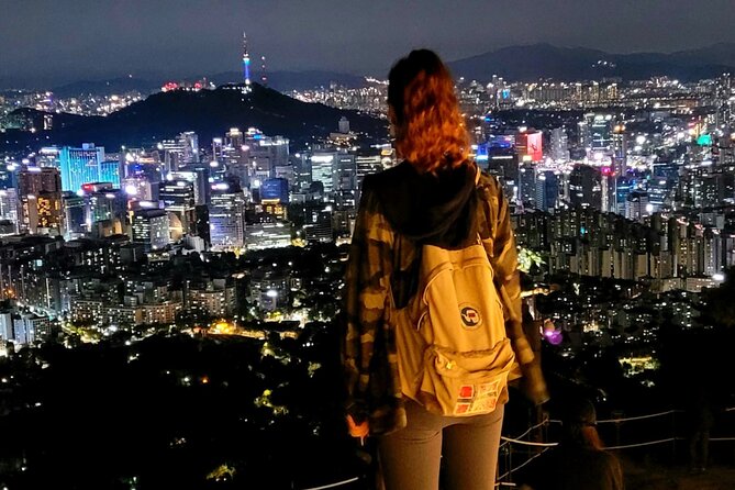 Inwangsan hike & historical sites - The summit view after dark