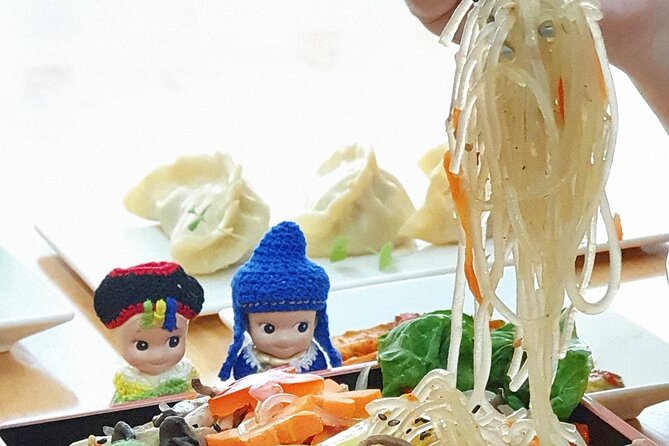 K-food cooking Japchae Mandu Tteokbokki & Fishcake - Tax refunds and buying ingredients