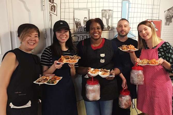 Korean Kimchi Making Day Experience with a Local Market Tour - Four types of kimchi in one small kitchen