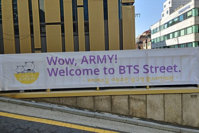 Private K-pop boyband Location Tour from Seoul City with Pickup - Dosan-daero and a restaurant tied to BTS’s early years