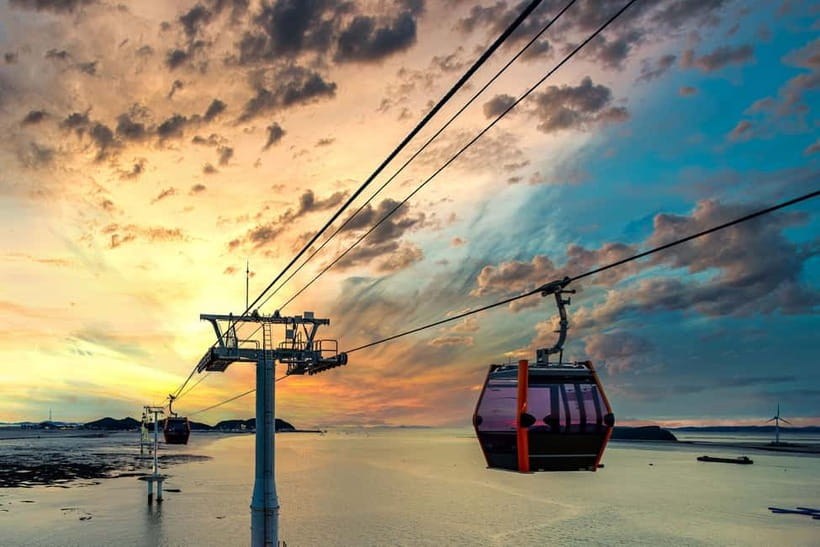 Seoul: Seohaerang Cable Car, Gwangmyeong Cave, etc (EG Tour) - Crossing the West Sea on the Seohaerang Marine Cable Car
