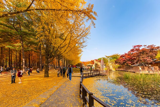 Seoul to/from Nami Island: Round trip Shuttle Bus Service - Entering Nami Island by ferry or zipline