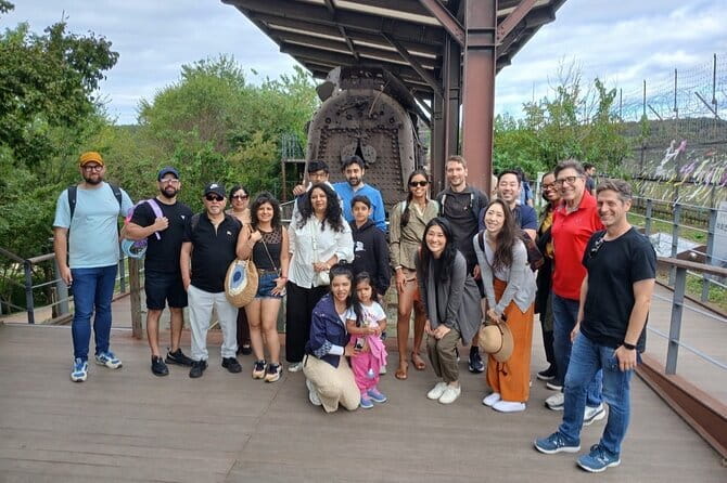 Small Group DMZ Tour from Seoul Korea with North Korean Defector - The Red Suspension Bridge adds a scenic finish