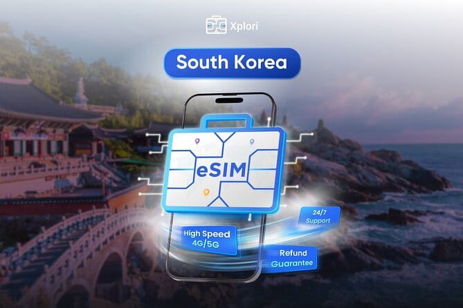 South Korea eSIM (3-30 days. Up to 45GB) - Staying connected from the moment you land