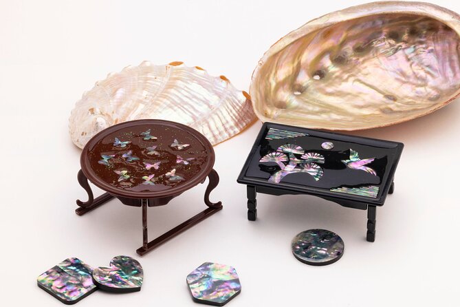 Traditional Korean Mother-of-Pearl Craft Workshop - Building a design with shell pieces and letters